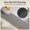 imagePADOOR Kitchen Mats for FloorAnti Fatigue Kitchen Rugs Non Slip Washable Super Absorbent Soft Durable Woven Kitchen Sink Rug Easy to Clean Comfort Kitchen Floor Mat for Sink Laundry 20quotx32quot GreyGrey