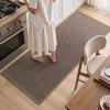 imagePADOOR KitchenRugs Non Slip Washable KitchenMats for Floor Super Absorbent Kitchen Floor Mat Rubber Backing Kitchen Runner Rug Comfort Standing Mats in Front of Sink 20quotx32quot BeigeBrown