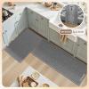 imagePADOOR KitchenRugs Non Slip Washable KitchenMats for Floor Super Absorbent Kitchen Floor Mat Rubber Backing Kitchen Runner Rug Comfort Standing Mats in Front of Sink 20quotx32quot BeigeGrey