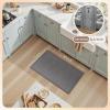 imagePADOOR KitchenRugs Non Slip Washable KitchenMats for Floor Super Absorbent Kitchen Floor Mat Rubber Backing Kitchen Runner Rug Comfort Standing Mats in Front of Sink 20quotx32quot BeigeGrey