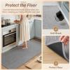 imagePADOOR KitchenRugs Non Slip Washable KitchenMats for Floor Super Absorbent Kitchen Floor Mat Rubber Backing Kitchen Runner Rug Comfort Standing Mats in Front of Sink 20quotx32quot BeigeGrey