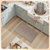 imagePADOOR KitchenRugs Non Slip Washable KitchenMats for Floor Super Absorbent Kitchen Floor Mat Rubber Backing Kitchen Runner Rug Comfort Standing Mats in Front of Sink 20quotx32quot BeigeBeige