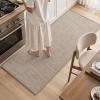 imagePADOOR KitchenRugs Non Slip Washable KitchenMats for Floor Super Absorbent Kitchen Floor Mat Rubber Backing Kitchen Runner Rug Comfort Standing Mats in Front of Sink 20quotx32quot BeigeBeige