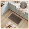 imagePADOOR KitchenRugs Non Slip Washable KitchenMats for Floor Super Absorbent Kitchen Floor Mat Rubber Backing Kitchen Runner Rug Comfort Standing Mats in Front of Sink 20quotx32quot BeigeBrown