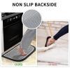 imagePADOOR Washable Kitchen Mats Set Black