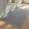 imagePADOOR KitchenRugs Non Slip Washable KitchenMats for Floor Super Absorbent Kitchen Floor Mat Rubber Backing Kitchen Runner Rug Comfort Standing Mats in Front of Sink 20quotx32quot BeigeGrey