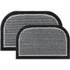 imagePADOOR Washable Kitchen Mats Set Black