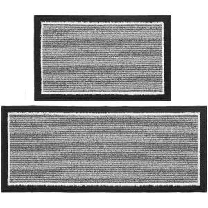 imagePADOOR Kitchen Rugs Set Non Slip Washable