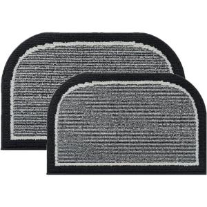 imagePADOOR Washable Kitchen Mats Set Black