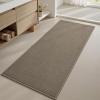 imageBath Mats for Bathroom Rugs Non Slip Washable Absorbent Bath Mats Quick DryUpgraded Soft PVC Backing Ultra Thin Bathroom Rug Fit Under DoorWashroom Mat Large Bath Rugs20quotx32quotBeigeBrown