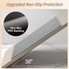 imageBath Mats for Bathroom Rugs Non Slip Washable Absorbent Bath Mats Quick DryUpgraded Soft PVC Backing Ultra Thin Bathroom Rug Fit Under DoorWashroom Mat Large Bath Rugs20quotx32quotBeigeGrey