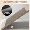 imageBath Mats for Bathroom Rugs Non Slip Washable Absorbent Bath Mats Quick DryUpgraded Soft PVC Backing Ultra Thin Bathroom Rug Fit Under DoorWashroom Mat Large Bath Rugs20quotx32quotBeigeBrown