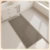 imageBath Mats for Bathroom Rugs Non Slip Washable Absorbent Bath Mats Quick DryUpgraded Soft PVC Backing Ultra Thin Bathroom Rug Fit Under DoorWashroom Mat Large Bath Rugs20quotx32quotBeigeBrown
