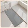 imageBath Mats for Bathroom Rugs Non Slip Washable Absorbent Bath Mats Quick DryUpgraded Soft PVC Backing Ultra Thin Bathroom Rug Fit Under DoorWashroom Mat Large Bath Rugs20quotx32quotBeigeGrey