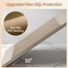 imageBath Mats for Bathroom Rugs Non Slip Washable Absorbent Bath Mats Quick DryUpgraded Soft PVC Backing Ultra Thin Bathroom Rug Fit Under DoorWashroom Mat Large Bath Rugs20quotx32quotBeigeBeige