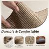 imagePADOOR Stair Treads for Wooden Steps15 Pack Peel and Stick Stair Treads Indoor3D Adhesive Stair Runner for KidsElders and Pets Washable Carpet for Stairs8quotx30quotGreyCircle Brown