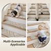 imagePADOOR Stair Treads for Wooden Steps15 Pack Peel and Stick Stair Treads Indoor3D Adhesive Stair Runner for KidsElders and Pets Washable Carpet for Stairs8quotx30quotGreyDiamond Brown