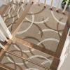 imagePADOOR Stair Treads for Wooden Steps15 Pack Peel and Stick Stair Treads Indoor3D Adhesive Stair Runner for KidsElders and Pets Washable Carpet for Stairs8quotx30quotGreyCircle Brown