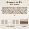 imagePADOOR Stair Treads for Wooden Steps15 Pack Peel and Stick Stair Treads Indoor3D Adhesive Stair Runner for KidsElders and Pets Washable Carpet for Stairs8quotx30quotGreyDiamond Brown