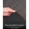 imagePADOOR Non Slip Kitchen Rugs Sets of 2  Extra Large 25x6  20quotx32quot Runner Rugs for Kitchen Floor Non Skid Washable Absorbent Kitchen Mat for in Front of Sink 2 Piece Dark BrownDark Brown