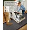 imagePADOOR Non Slip Kitchen Rugs Sets of 2  Extra Large 25x6  20quotx32quot Runner Rugs for Kitchen Floor Non Skid Washable Absorbent Kitchen Mat for in Front of Sink 2 Piece Dark BrownDark Brown
