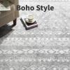 imagePADOOR 8x10 Rugs for Living Room Non Slip Geometric Machine Washable Rugs Neutral AreaRugs 8x10 Modern Ultra Thin Carpet for Bedroom Dining Room No Shedding Office Rug Grey RugBohogrey