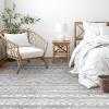 imagePADOOR 8x10 Rugs for Living Room Non Slip Geometric Machine Washable Rugs Neutral AreaRugs 8x10 Modern Ultra Thin Carpet for Bedroom Dining Room No Shedding Office Rug Grey RugBohogrey