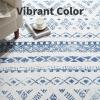 imagePADOOR 8x10 Rugs for Living Room Non Slip Geometric Machine Washable Rugs Neutral AreaRugs 8x10 Modern Ultra Thin Carpet for Bedroom Dining Room No Shedding Office Rug Grey RugBohoblue
