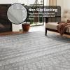 imagePADOOR 8x10 Rugs for Living Room Non Slip Geometric Machine Washable Rugs Neutral AreaRugs 8x10 Modern Ultra Thin Carpet for Bedroom Dining Room No Shedding Office Rug Grey RugBohogrey