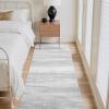 imagePADOOR Modern Abstract Area Rug  5x7 Washable Rugs NonSlip Large Rug Ultra Soft Low Pile Rugs for Living Room Bedroom Dining Room Nursery Room Playroom GreenGrey