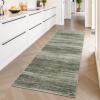 imagePADOOR Modern Abstract Area Rug  5x7 Washable Rugs NonSlip Large Rug Ultra Soft Low Pile Rugs for Living Room Bedroom Dining Room Nursery Room Playroom GreenGreen