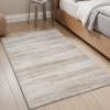 imagePADOOR Modern Abstract Area Rug  5x7 Washable Rugs NonSlip Large Rug Ultra Soft Low Pile Rugs for Living Room Bedroom Dining Room Nursery Room Playroom GreenBrown