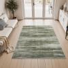 imagePADOOR Modern Abstract Area Rug  5x7 Washable Rugs NonSlip Large Rug Ultra Soft Low Pile Rugs for Living Room Bedroom Dining Room Nursery Room Playroom GreenGreen