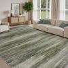 imagePADOOR Modern Abstract Area Rug  5x7 Washable Rugs NonSlip Large Rug Ultra Soft Low Pile Rugs for Living Room Bedroom Dining Room Nursery Room Playroom GreenGreen