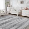 imagePADOOR Modern Abstract Area Rug  5x7 Washable Rugs NonSlip Large Rug Ultra Soft Low Pile Rugs for Living Room Bedroom Dining Room Nursery Room Playroom GreenBlack  Grey