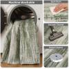 imagePADOOR Modern Abstract Area Rug  5x7 Washable Rugs NonSlip Large Rug Ultra Soft Low Pile Rugs for Living Room Bedroom Dining Room Nursery Room Playroom GreenGreen