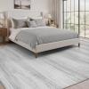 imagePADOOR Modern Abstract Area Rug  5x7 Washable Rugs NonSlip Large Rug Ultra Soft Low Pile Rugs for Living Room Bedroom Dining Room Nursery Room Playroom GreenGrey