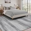 imagePADOOR Modern Abstract Area Rug  5x7 Washable Rugs NonSlip Large Rug Ultra Soft Low Pile Rugs for Living Room Bedroom Dining Room Nursery Room Playroom GreenBlack  Grey