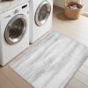 imagePADOOR Modern Abstract Area Rug  5x7 Washable Rugs NonSlip Large Rug Ultra Soft Low Pile Rugs for Living Room Bedroom Dining Room Nursery Room Playroom GreenGrey