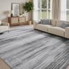 imagePADOOR Modern Abstract Area Rug  5x7 Washable Rugs NonSlip Large Rug Ultra Soft Low Pile Rugs for Living Room Bedroom Dining Room Nursery Room Playroom GreenBlack  Grey