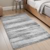 imagePADOOR Modern Abstract Area Rug  5x7 Washable Rugs NonSlip Large Rug Ultra Soft Low Pile Rugs for Living Room Bedroom Dining Room Nursery Room Playroom GreenBlack  Grey