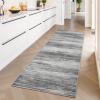 imagePADOOR Modern Abstract Area Rug  5x7 Washable Rugs NonSlip Large Rug Ultra Soft Low Pile Rugs for Living Room Bedroom Dining Room Nursery Room Playroom GreenBlack  Grey