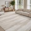 imagePADOOR Modern Abstract Area Rug  5x7 Washable Rugs NonSlip Large Rug Ultra Soft Low Pile Rugs for Living Room Bedroom Dining Room Nursery Room Playroom GreenBrown