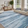 imagePADOOR Modern Abstract Area Rug  5x7 Washable Rugs NonSlip Large Rug Ultra Soft Low Pile Rugs for Living Room Bedroom Dining Room Nursery Room Playroom GreenBlue