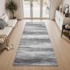 imagePADOOR Modern Abstract Area Rug  5x7 Washable Rugs NonSlip Large Rug Ultra Soft Low Pile Rugs for Living Room Bedroom Dining Room Nursery Room Playroom GreenBlack  Grey