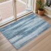 imagePADOOR Modern Abstract Area Rug  5x7 Washable Rugs NonSlip Large Rug Ultra Soft Low Pile Rugs for Living Room Bedroom Dining Room Nursery Room Playroom GreenBlue