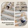 image:imagePADOOR Stair Treads for Wooden Steps15 Pack Peel and Stick Stair Treads Indoor3D Adhesive Stair Runner for KidsElders and Pets Washable Carpet for Stairs8x30GreyCircle Grey