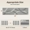 image:imagePADOOR Stair Treads for Wooden Steps15 Pack Peel and Stick Stair Treads Indoor3D Adhesive Stair Runner for KidsElders and Pets Washable Carpet for Stairs8x30GreyCircle Grey