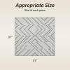 image:imagePADOOR Stair Treads for Wooden Steps15 Pack Peel and Stick Stair Treads Indoor3D Adhesive Stair Runner for KidsElders and Pets Washable Carpet for Stairs8x30GreyDiamond Grey