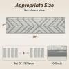 image:imagePADOOR Stair Treads for Wooden Steps15 Pack Peel and Stick Stair Treads Indoor3D Adhesive Stair Runner for KidsElders and Pets Washable Carpet for Stairs8x30GreyDiamond Grey